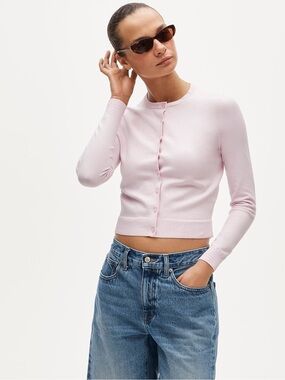 J. Crew Jackie Crewneck Cardigan in Peppermint Ice
XS NWT